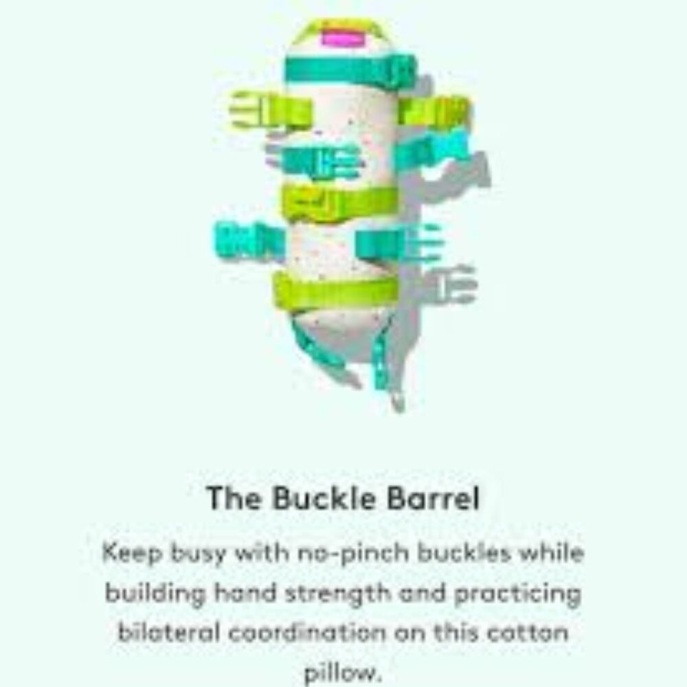 Lovevery “Buckle Barrel” from The Companion Play Kit